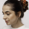 Natural silk hair band - flower - Image 2