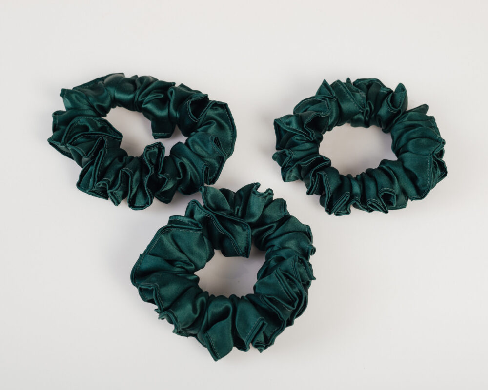Natural Silk Hair Band Green Gang 1pc - Image 8
