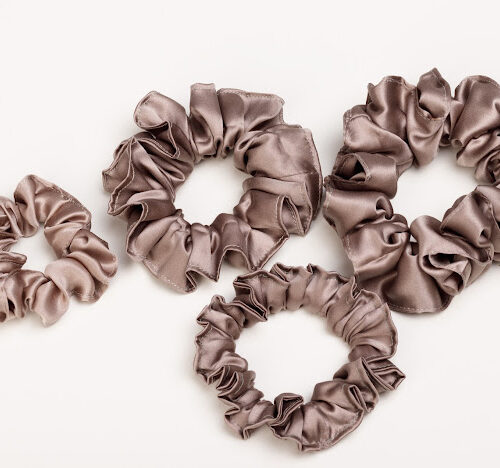 Natural Silk Silver Hair Band 1pc