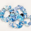 Natural Silk Hair Band Blue Gang With Marks 1pc - Image 5