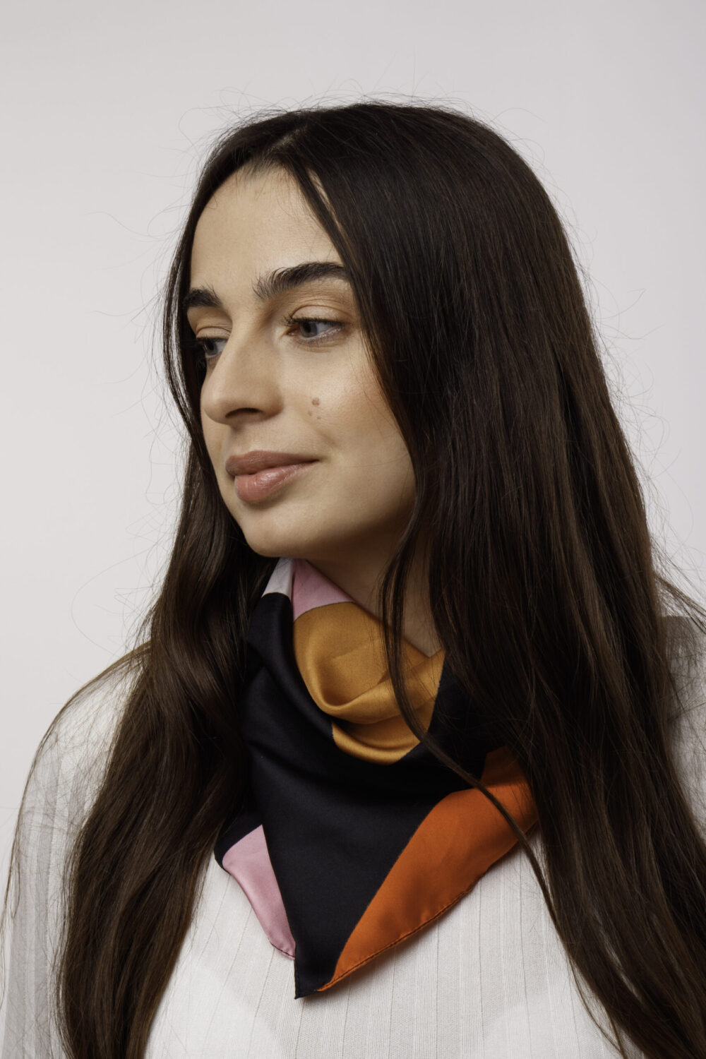 Natural Silk Scarf 3 different colours - Image 2