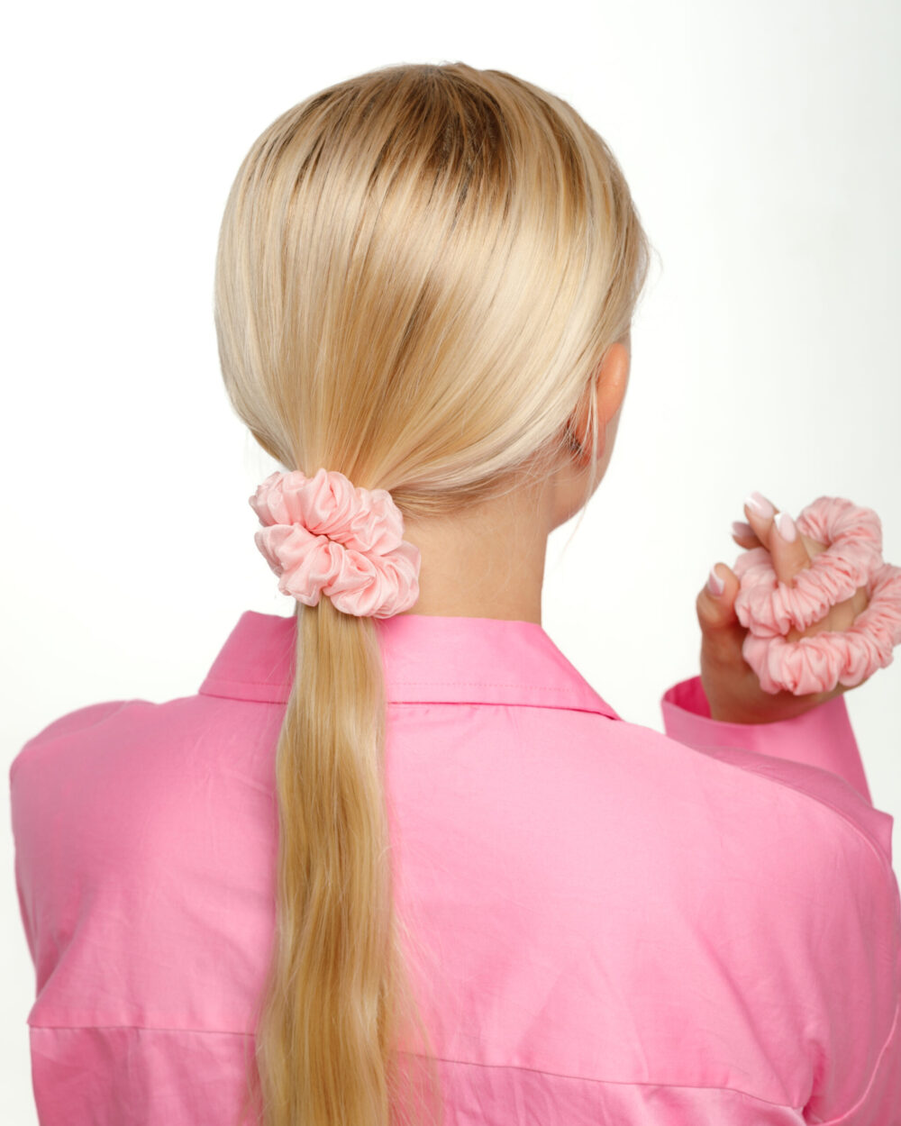 Natural silk hair band