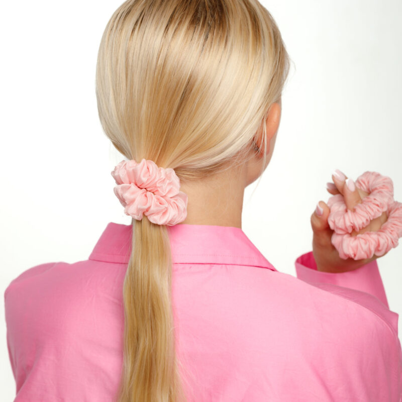 Natural silk hair band